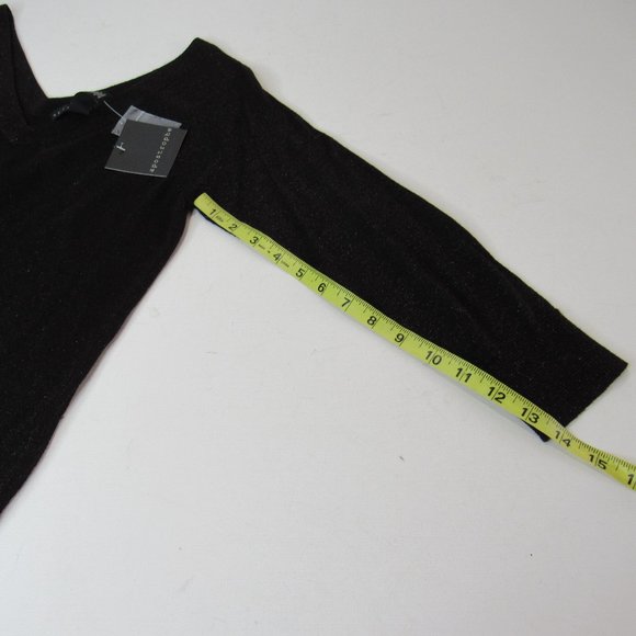 Apostrophe Knit Sweater Blouse Top Metallic Shimmer Size M(8-10) - Picture 5 of 7
